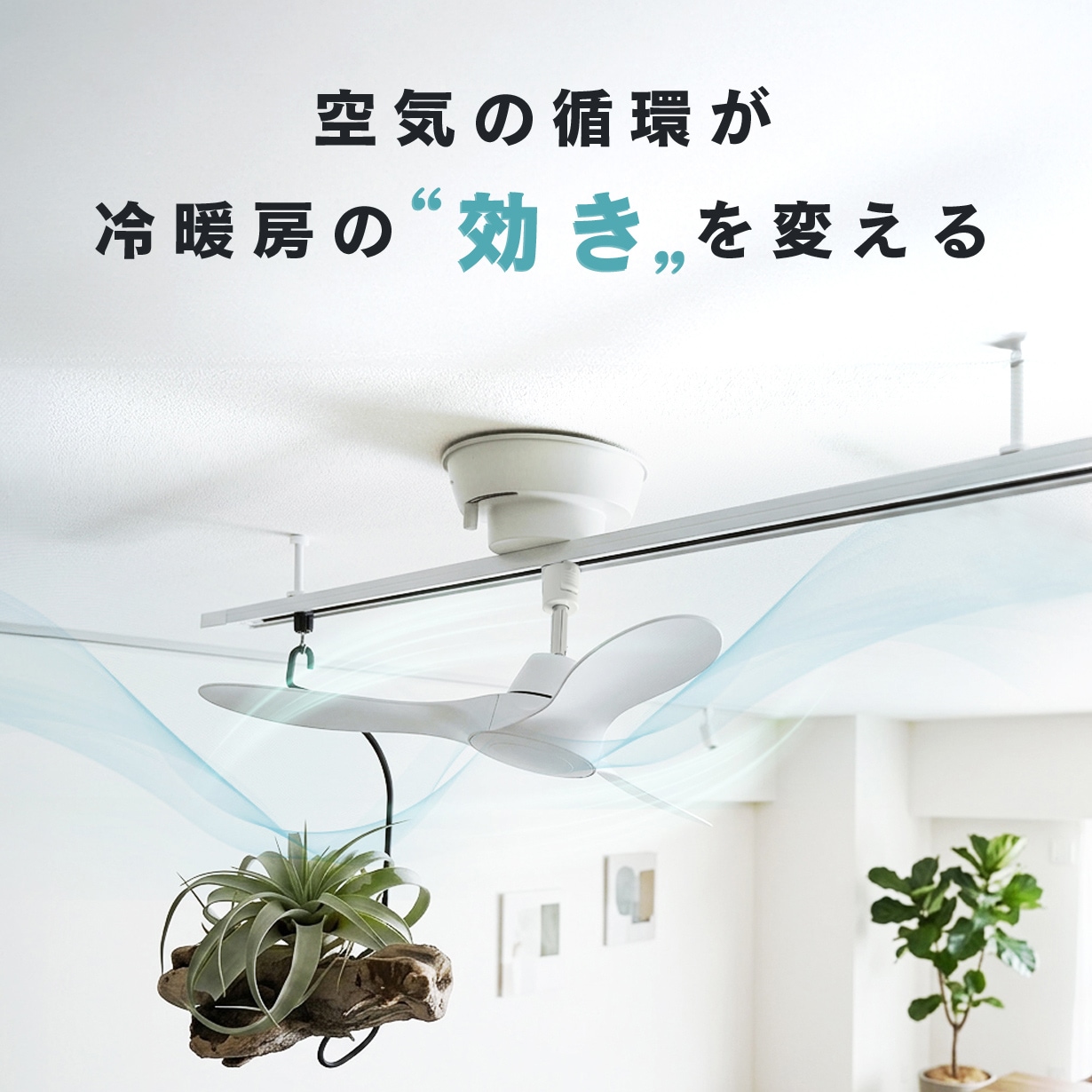 エジソンスマート ダクトレールファン ホワイト