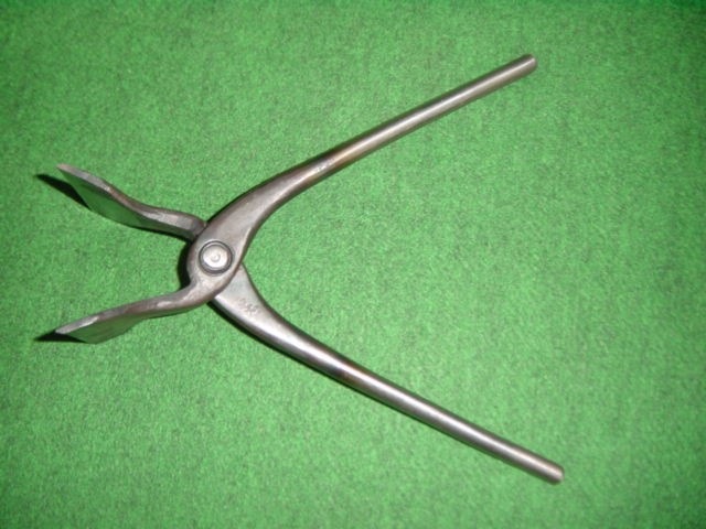 1円スタート 種光 ステンレス製 平掴箸 板金ツカミ 幅約85mm 中古 種光 ビッグカット 口厚 0 No.8882 新品