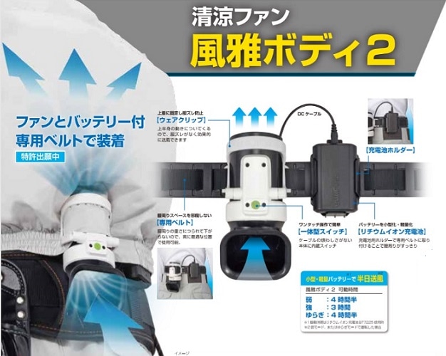 タジマ(Tajima) フルセット 清涼ファン風雅ボディ2ファン