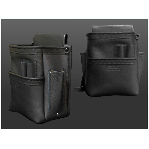 KNICKS(ニックス) KB-201DDSP 総グローブ革2段腰袋(ブラック) ニックス