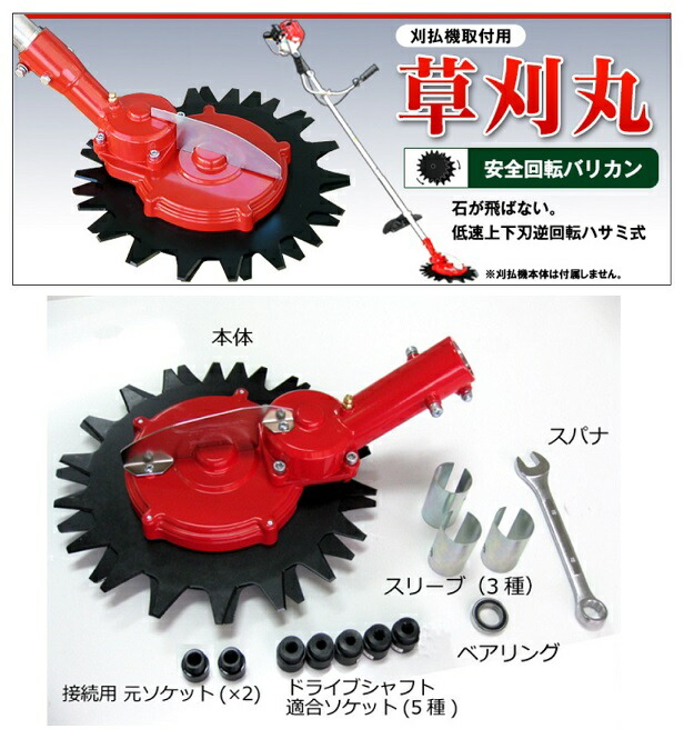 ニシガキ N-830 刈払機用アタッチメント 安全回転バリカン 草刈丸
