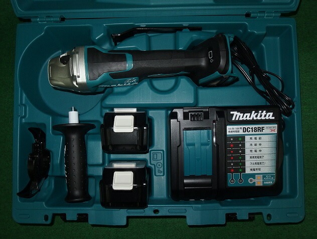 マキタ GA408DRGX 18V-100mmブレーキ付充電式ディスクグラインダ 