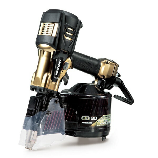○○HITACHI 日立 ロール釘打機 NV90HR ゴールド