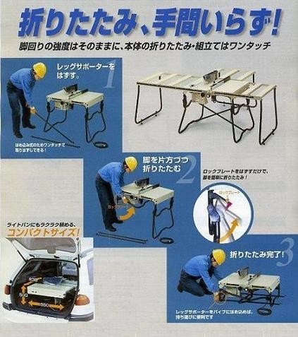 マキタ　丸ノコ盤　昭和60年 マキタ マルノコ盤 2711 255mm スライドテーブル/チップソー付
