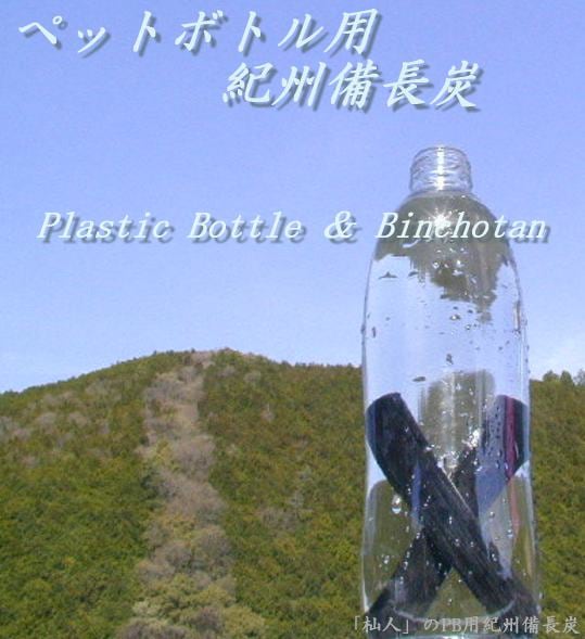 「杣人」ペットボトル・酒瓶用備長炭4本【定形外郵便】(送料込み)