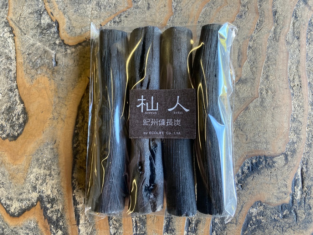 「杣人」ペットボトル・酒瓶用備長炭4本【定形外郵便】(送料込み)