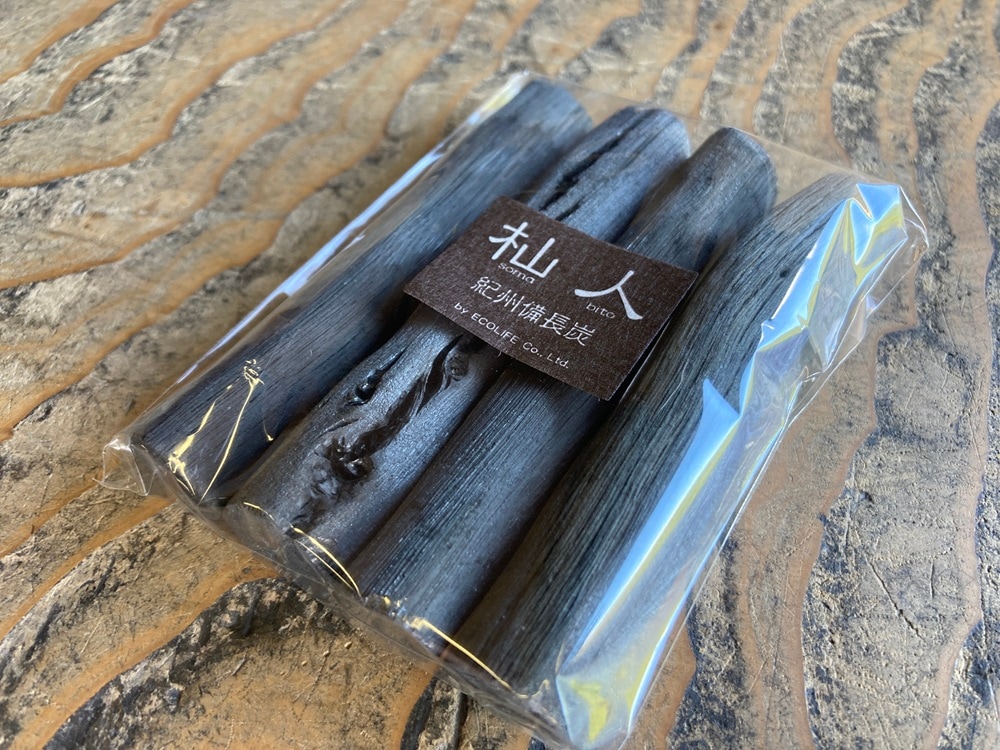 「杣人」ペットボトル・酒瓶用備長炭4本【定形外郵便】(送料込み)