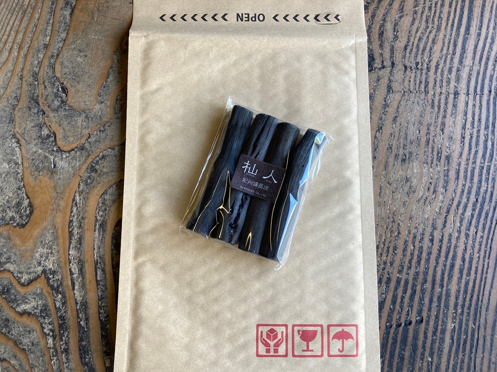 「杣人」ペットボトル・酒瓶用備長炭4本【定形外郵便】(送料込み)