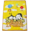 スヌーピーハーフ毛布（ハーフケット） ◆SNOOPY 黄色 SweetDreams