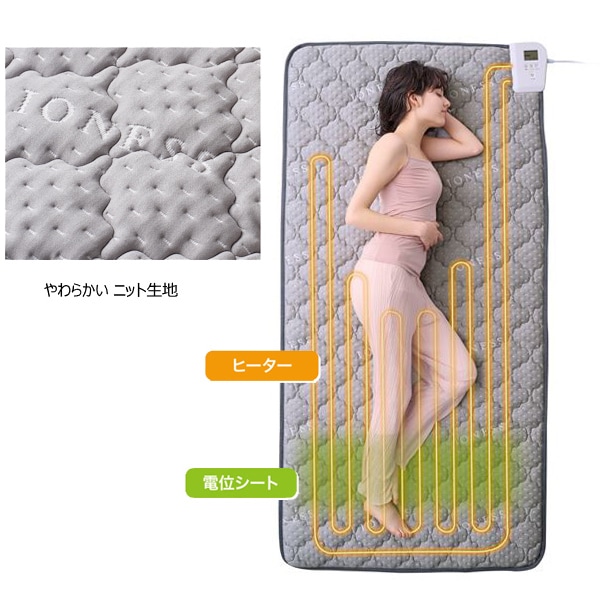 ATEX イオネス プレミアム、シングル AX-BIA603 グレー | ふとん・寝具