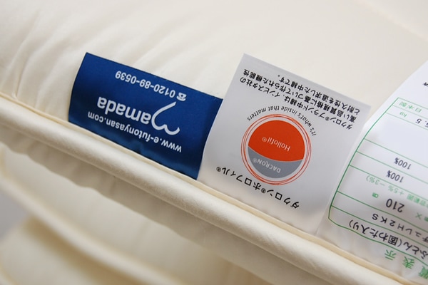 四つ折り・ダクロンSUPPORT Mat中わた新2層式キルト固敷ふとん
