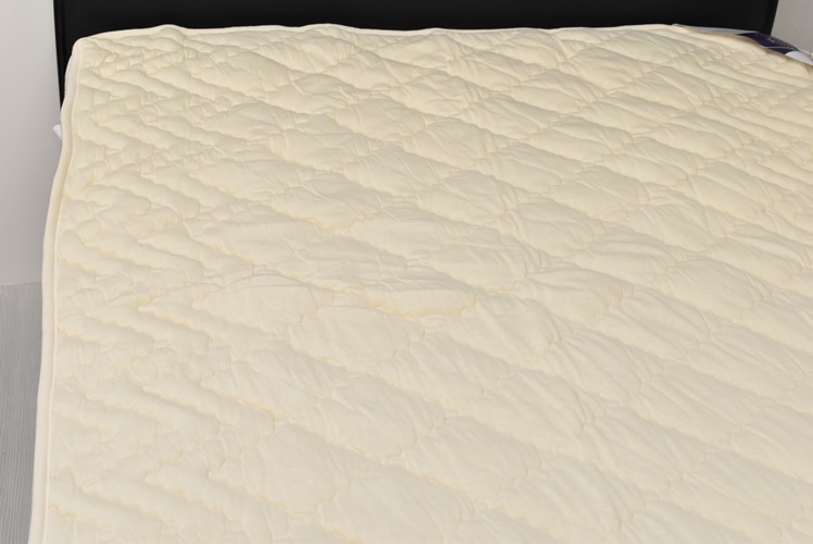 ビラベック　ウール敷きパッド　シングル　リバーシブル ベッドパッド シングル ビラベック ウール 敷きパッド 厚手 羊毛