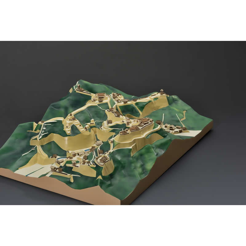 城ラマ 1/1500 遠州高天神城 【ジオラマ仕上げ】