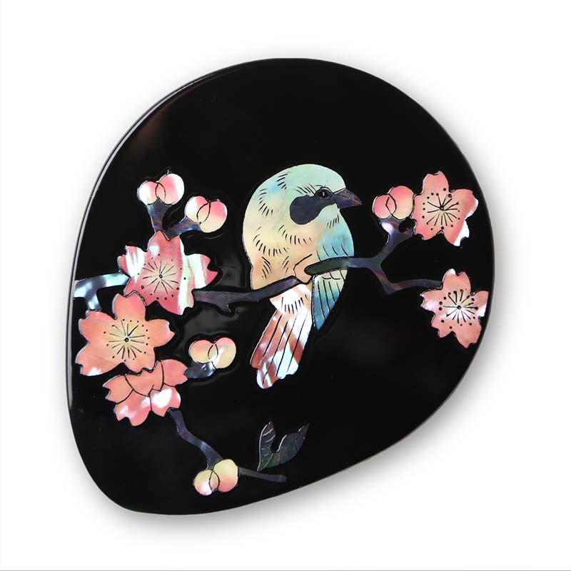 幾何学模様の漆器 約25cm 香川漆器 【砥部工房 からくさ】