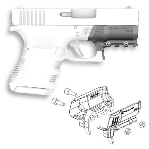 RECOVER TACTICAL グロック26 レールアダプター マウントレール GR26