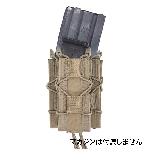 WARRIOR ASSAULT SYSTEMS Single Quick Mag with Single Pistol Pouch ���󥰥륯���å��ޥ� �ԥ��ȥ�ޥ��ݡ��� M4 7.62�� M14�ʤɳƥޥ������б� �ȥԥ��ȥ�ޥ� W-EO-SQM-SP