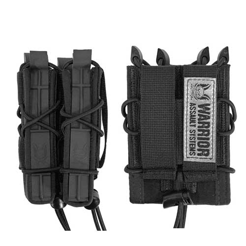 WARRIOR ASSAULT SYSTEMS Single Quick Mag with Single Pistol Pouch ���󥰥륯���å��ޥ� �ԥ��ȥ�ޥ��ݡ��� M4 7.62�� M14�ʤɳƥޥ������б� �ȥԥ��ȥ�ޥ� W-EO-SQM-SP