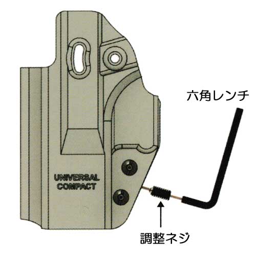 ROUNDED Universal Holster ¿νб ξ IWB/OWB ɥåȥб Kydex ˥Сۥ륹 ƹ