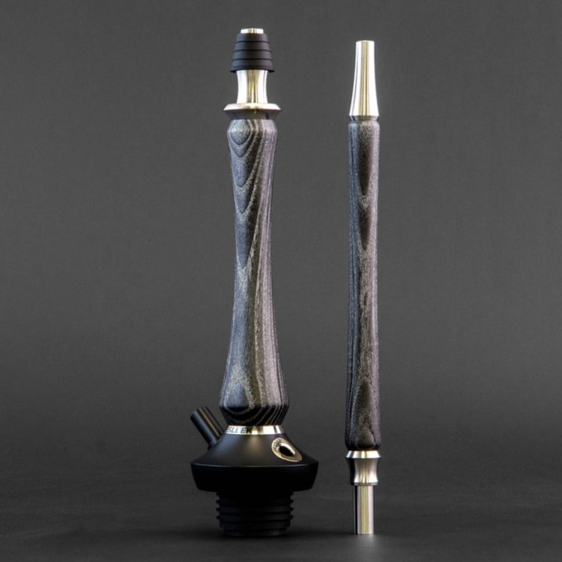 Union Hookah Sleek - Black Silver