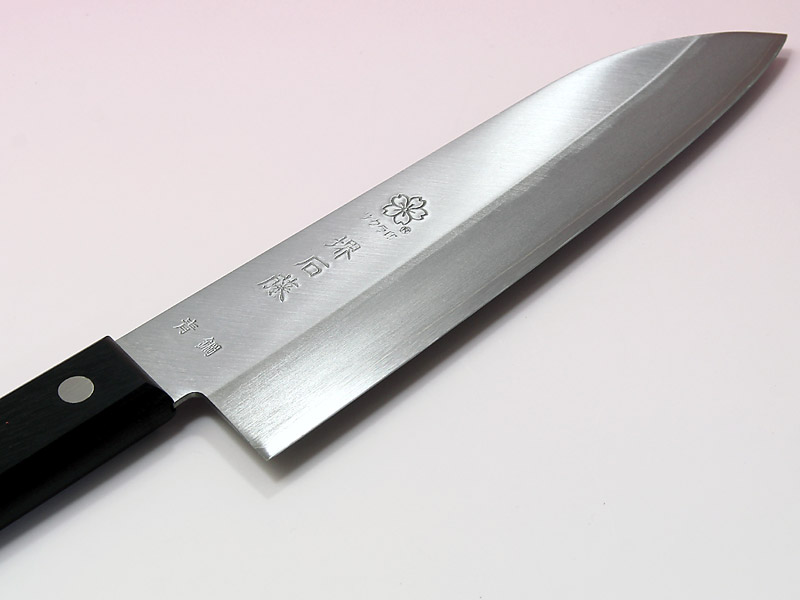 青鋼本割込三徳包丁ツバなし