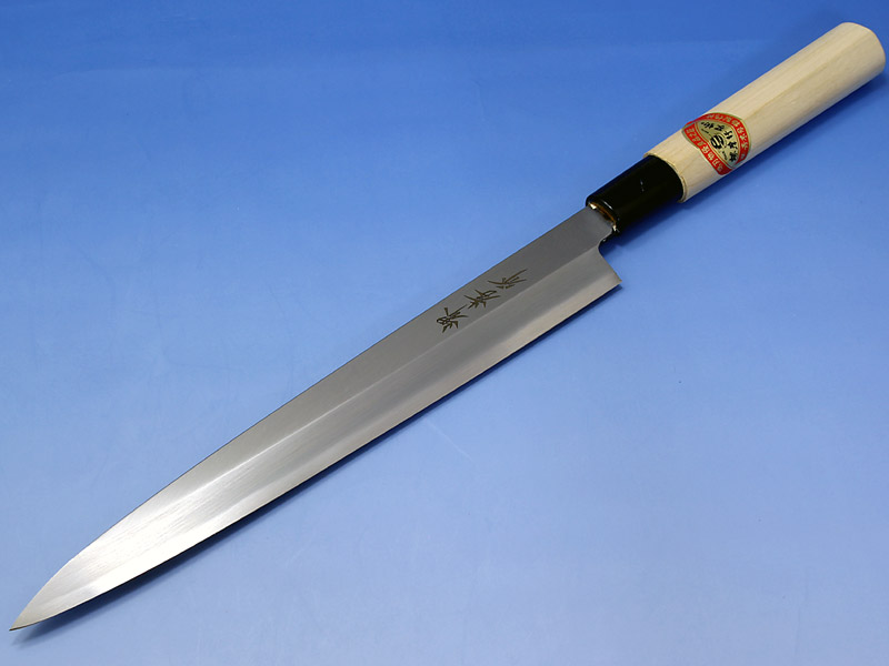 有次 柳刃包丁 左利き用 楽天市場】左利き用 柳刃包丁 尺一（刃渡り330mm）普通表面仕上げ 本刃