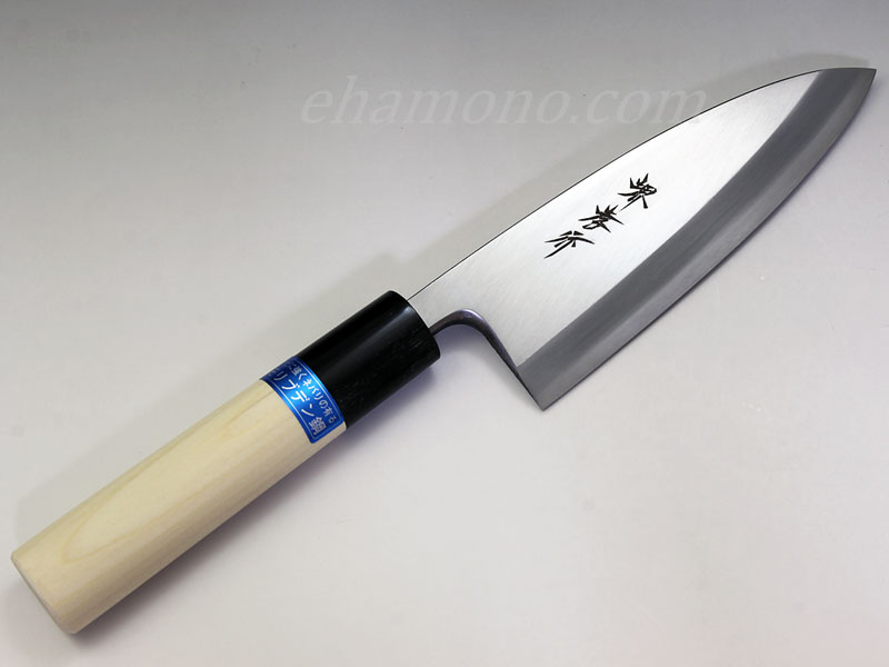 堺孝行 ステンレス鋼　出刃　150mm 包丁　抗菌PC八角黒柄　和包丁　未使用 堺孝行 INOX PRO ステンレス一体型 出刃150