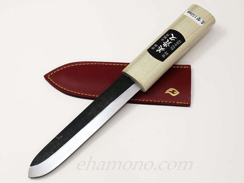 池内刃物「マキリ小刀 黒打左利き用 150」