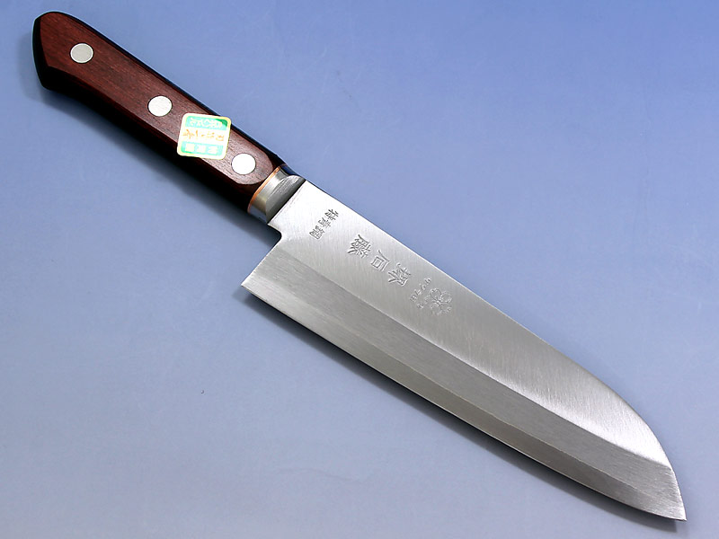 青紙スーパー本割込三徳包丁・刃の黒幕中砥石 母の日セット