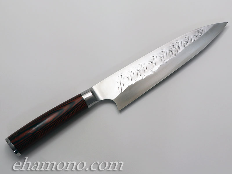 佐治武士作『SRS13 粉末ハイス鋼 牛刀210』赤合板ハンドル
