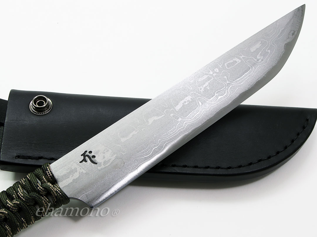 レッドオルカ 剣鉈 白紙多層鋼180 共柄パラコード巻