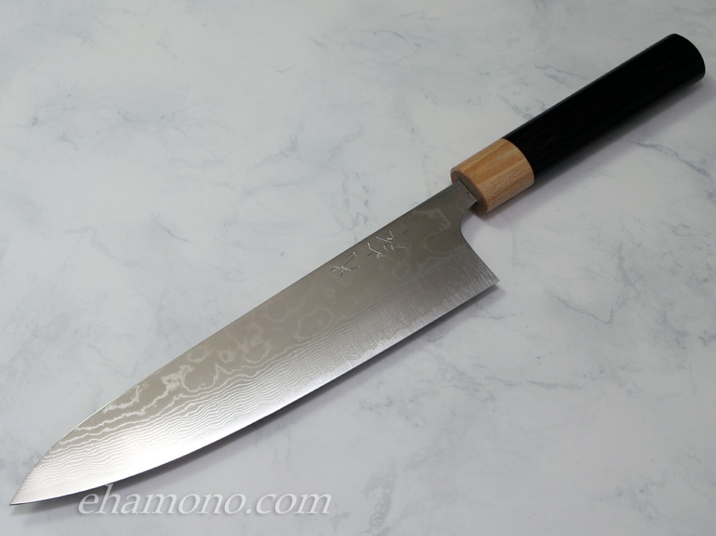 67層ダマスカスV金10号和牛刀220mm 黒檀+紫檀八角柄 67層ダマスカスV金10号和牛刀220mm 黒檀+紫檀八角柄 - メルカリ