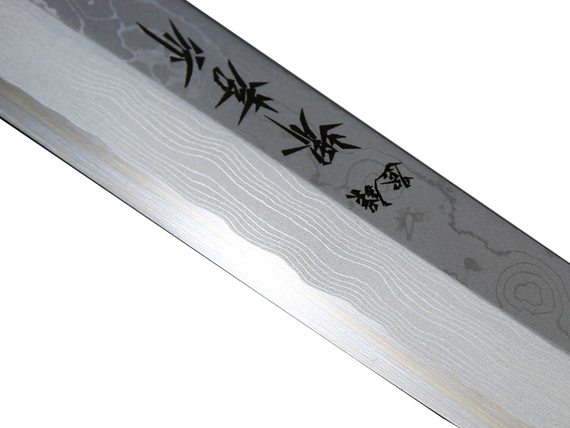 堺孝行 青龍 青二鋼ダマスカス 切付柳刃270 左利き用