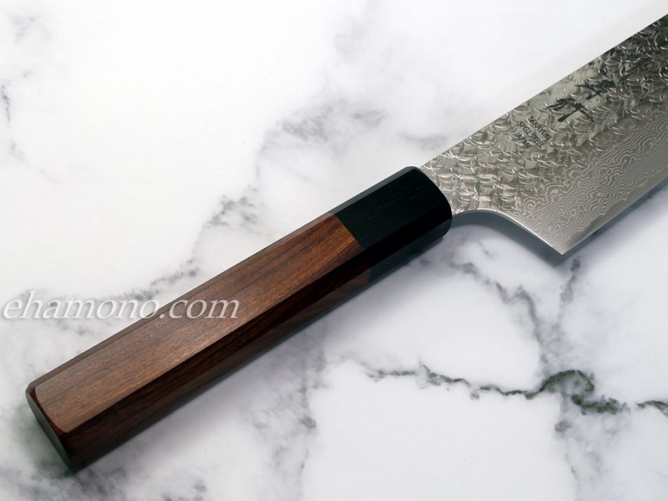 堺孝行 粉末ハイス鋼SPG2 ダマスカス 和式剣型牛刀190