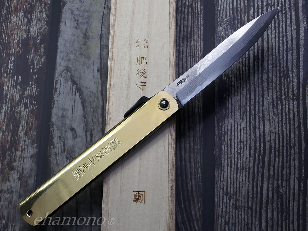 ڸʡۤͶ顡Ļܡ¿عݡϷ1Higonokami Knife Aogami Jumbo Damascus