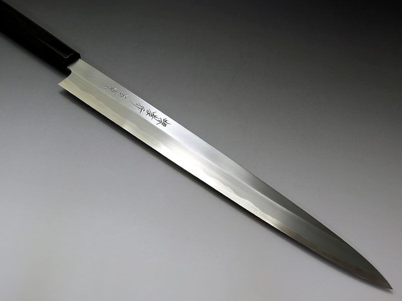 白鋼両刃柳刃包丁 330ミリ 白鋼両刃柳刃包丁 330ミリ