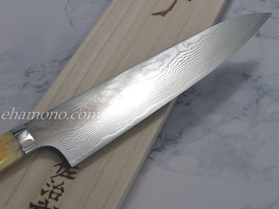 佐治武士作 スーパーゴールドストリクス（SPG STRIX）ダマスカス 牛刀240