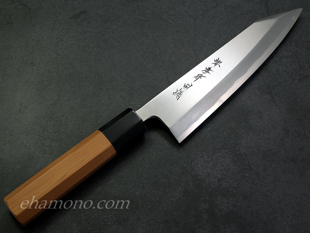 堺孝行 特上白二鋼 切付出刃180 一位八角柄