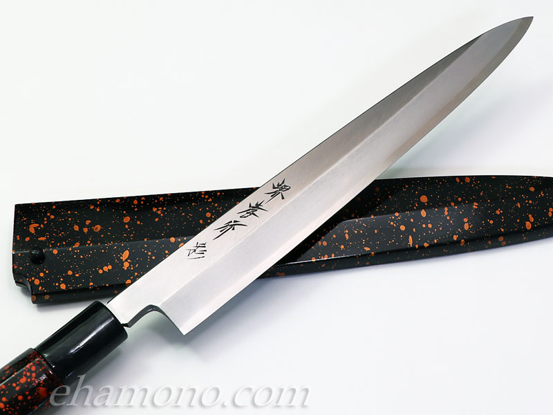 柳包丁 堺孝行 和包丁 四季彩 金茶 INOX 柳刃240