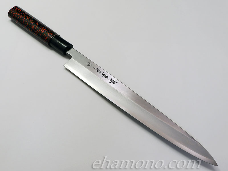堺孝行　柳刃包丁 240mm 木製ハンドル　御料理包丁 堺孝行 和包丁 四季彩 光 霞研 柳刃240