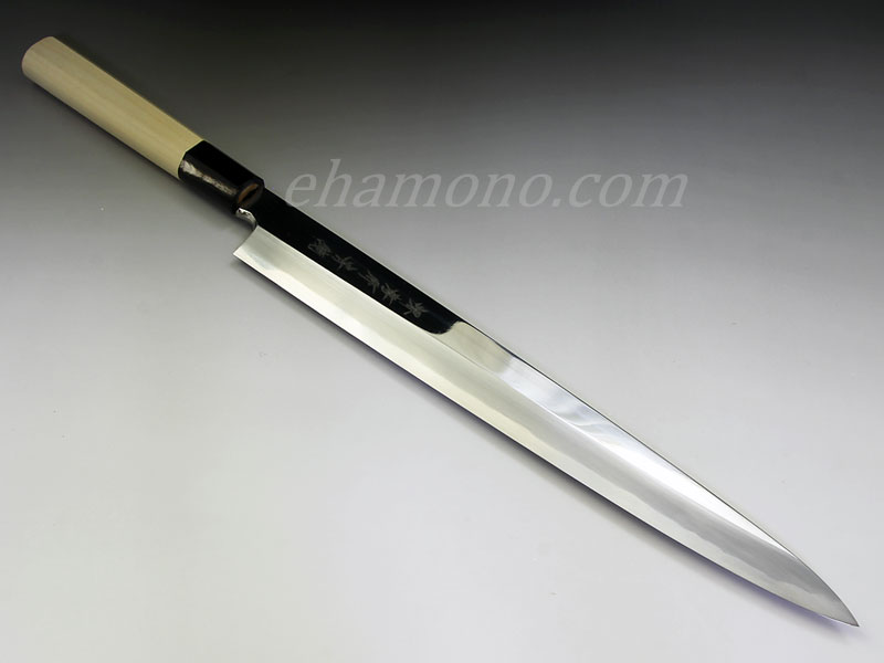 堺孝行 青二鋼鏡面研 柳刃300