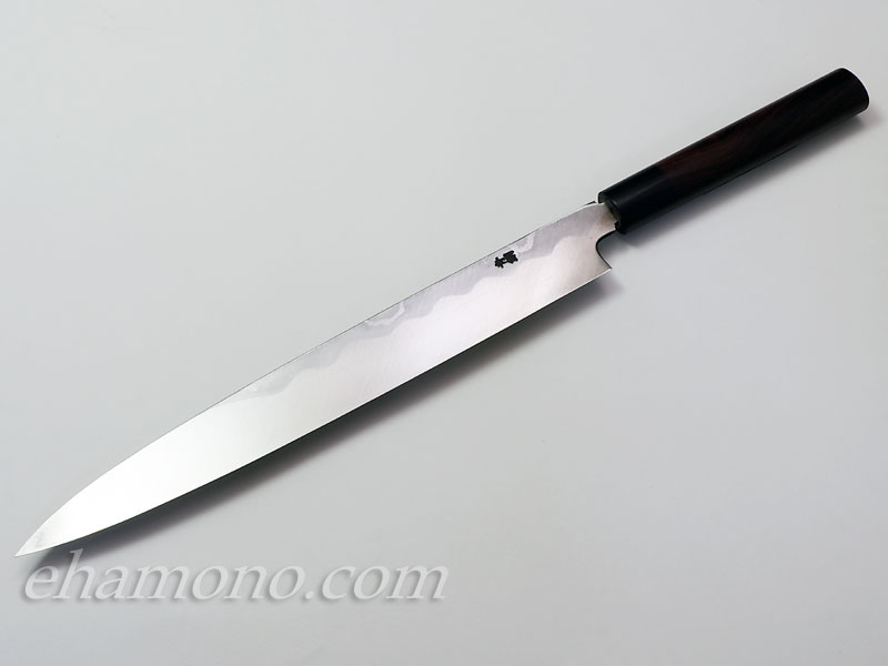 島谷包丁工房 青二鋼墨流し【浮雲】柳刃270