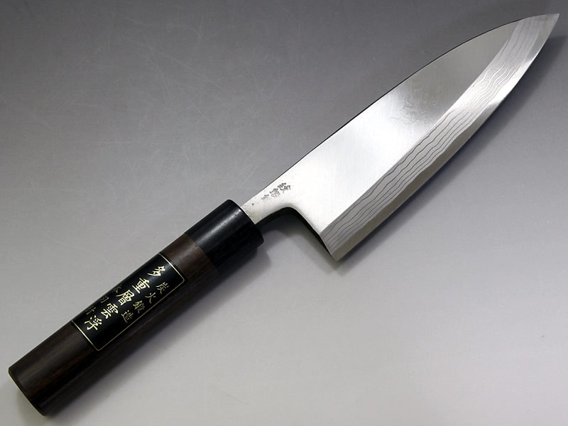 青二鋼墨流し【浮雲】出刃180
