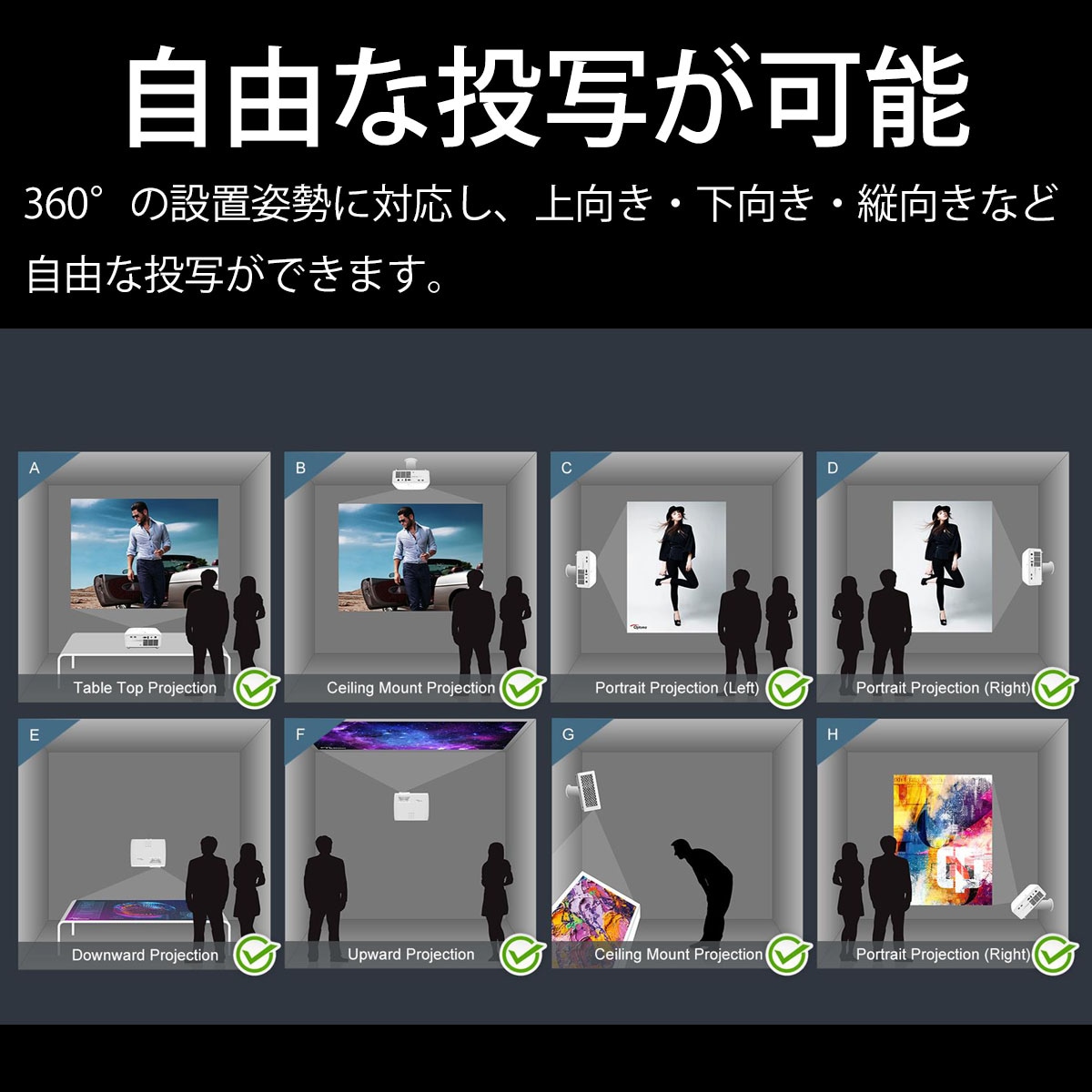 明るい4000ルーメン・フルHD プロジェクター Optoma AZH460