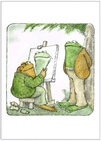 がまくんとかえるくん　ポストカード　お絵かき