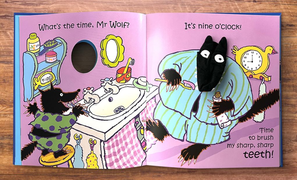 音声ペン　英語　絵本　what’s the time, Mr. wolf? SING&SAY What's the Time, Mr. Wolf? CDつき絵本 ＜NoBuYoung