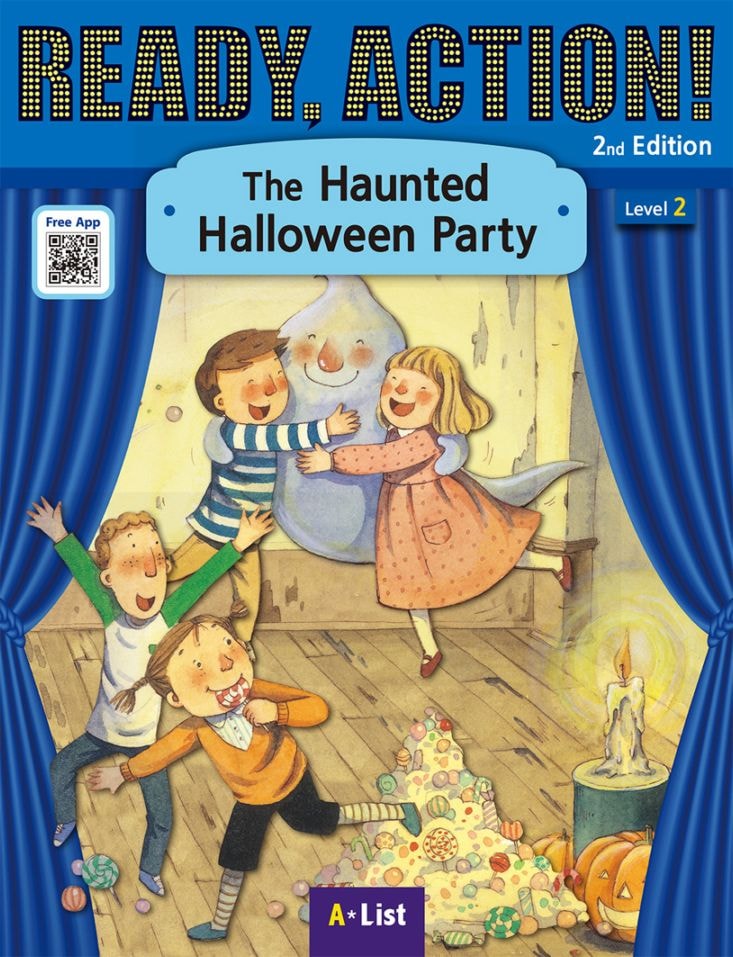 英語劇シリーズ　QRコード音声付き　おもしろ童話　The Haunted Halloween Party  【中級： レベル２】