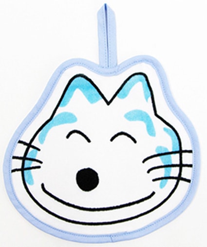 １１ぴきのねこ ループつきタオル ニッコリ ステーショナリー グッズ タオル ハンカチ 洋書絵本 絵本の家オンラインショップ