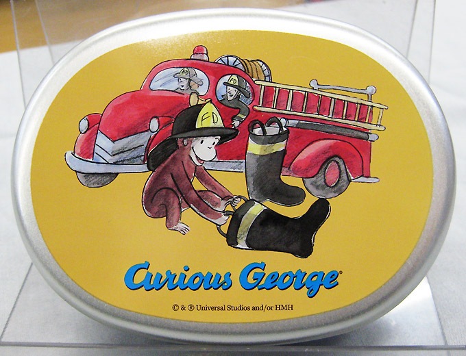 おさるのジョージ アルミランチ 消防車 キャラクターで選ぶ 絵本 グッズ 洋書絵本 絵本の家オンラインショップ