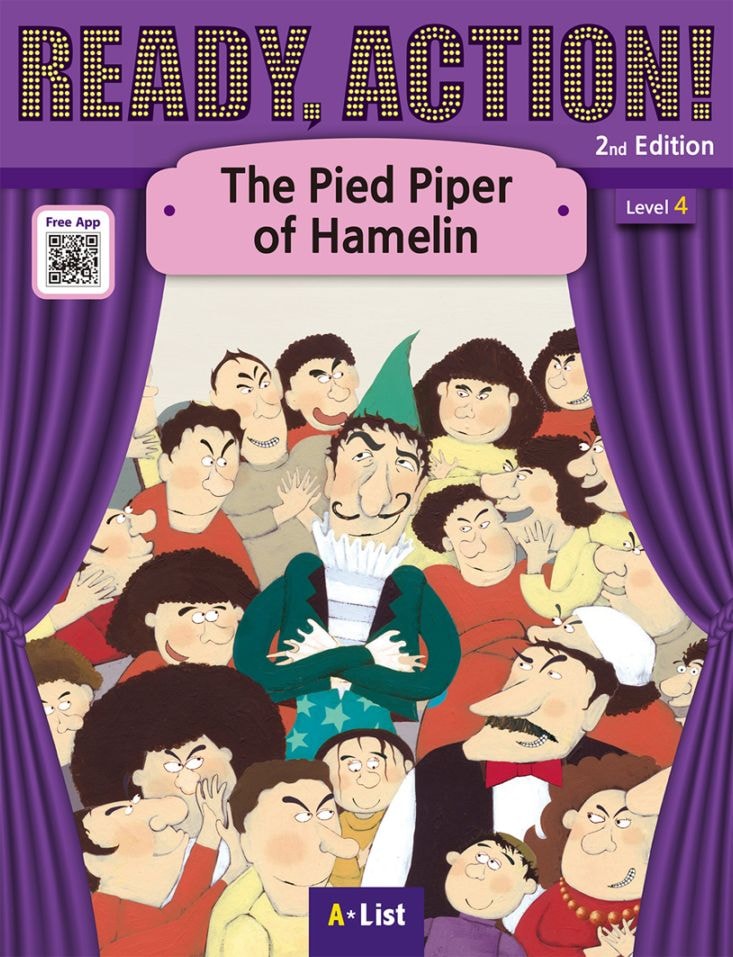 英語劇シリーズ　QRコード音声付き　おもしろ童話　The Pied Piper of Hamelin ～ハーメルンの笛吹き～　【中級： レベル４】