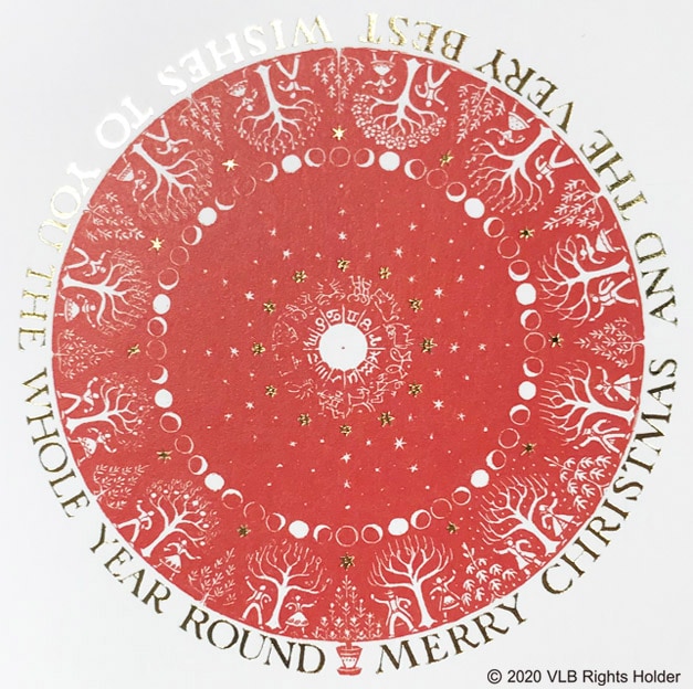 金の箔押しが施された美しい印刷